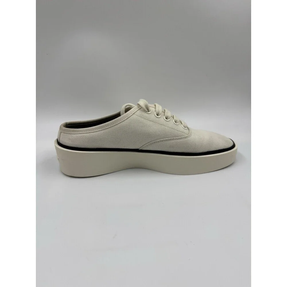FEAR OF GOD 101 BACKLESS OFF WHITE CANVAS TRAINERS SNEAKERS EU 38 7US